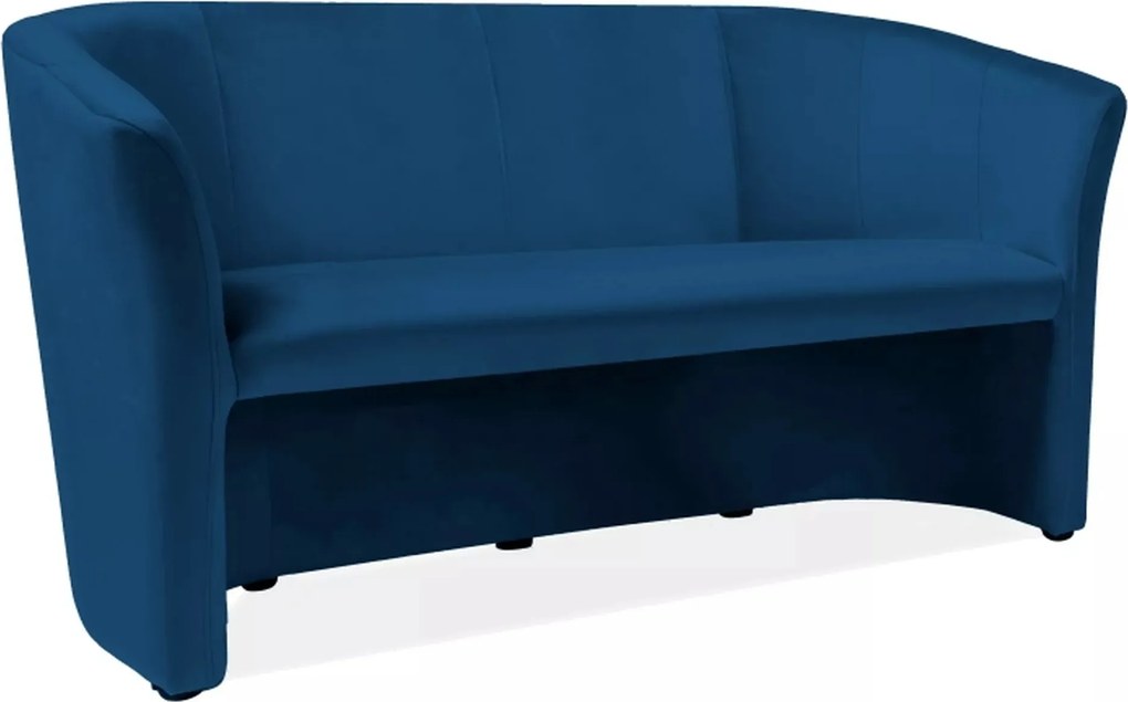 Divano TM-3 Velvet in velluto blu navy – 160x60x76 cm
