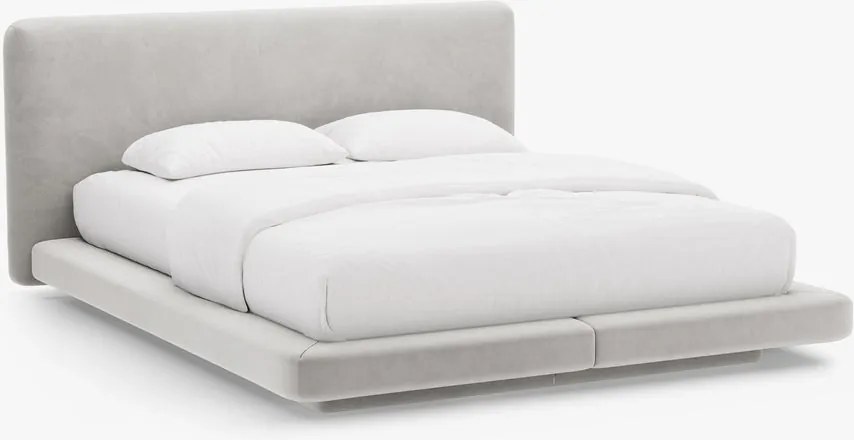 Letto imbottito Linea in velluto Magic Velvet - 200x200 cm