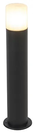 Lampada da esterno nera con paralume bianco opale 50 cm - Odense