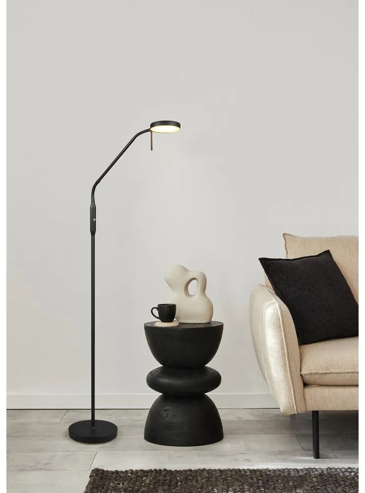 Lampada da terra nera (altezza totale 160 cm) Moreno – Reality