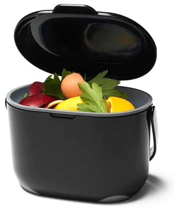 Contenitore nero per rifiuti compostabili 2,5 l - Addis