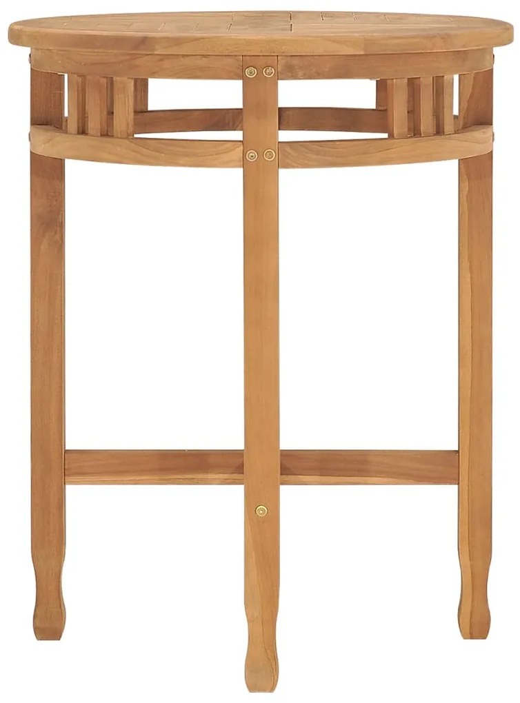 Tavolino da bistrot Ø60x60 cm in massello di teak