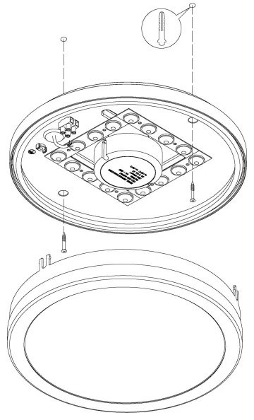 Eglo 97237 - Lampada da bagno dimmerabile a LED LOCANA-C LED/14W/230V BT IP44
