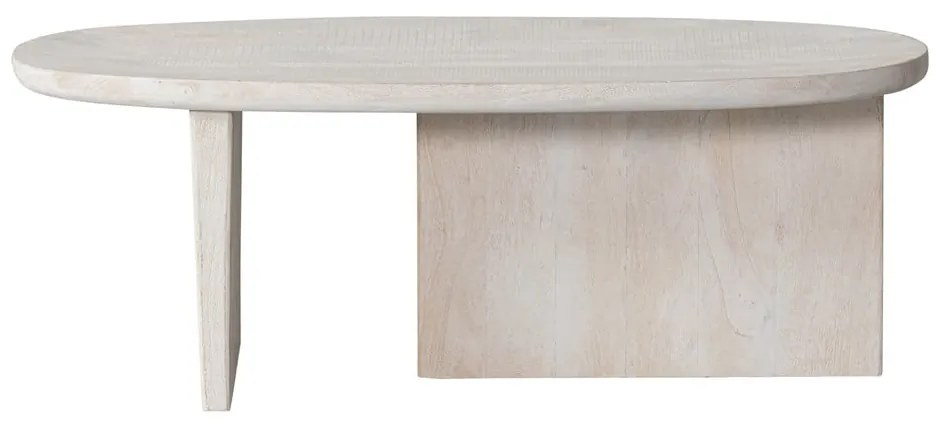 Tavolino da salotto di colore naturale in mango massiccio 110x60 cm Seam – WOOOD