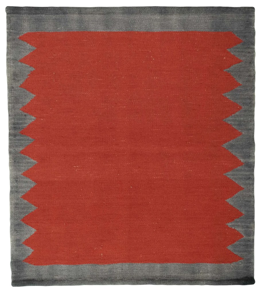 Kilim Tappeto persiano 90x100 Rosso (Iran) Tessuto A Mano