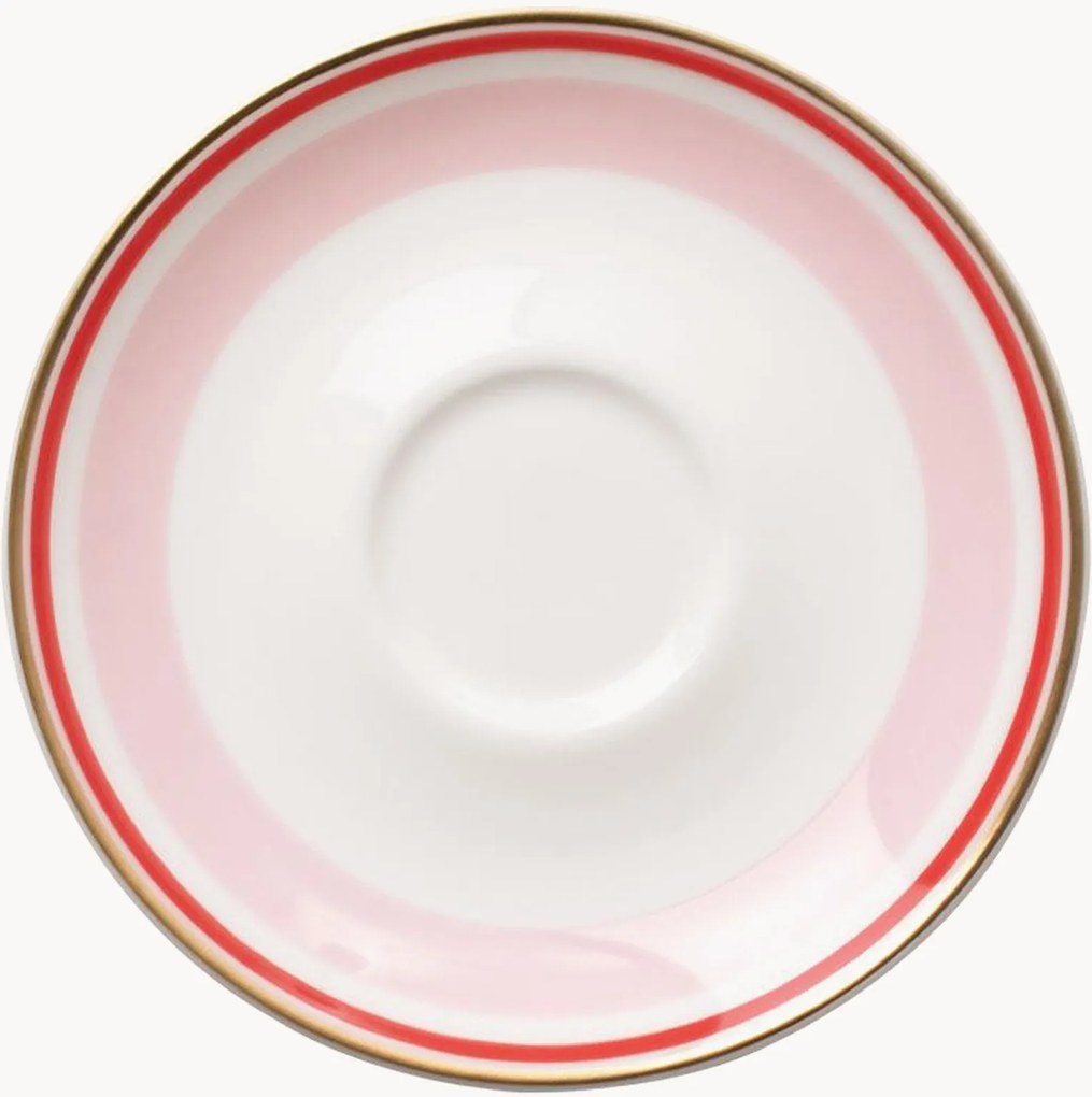 Set di 6 piattini in Fine Bone China Capri