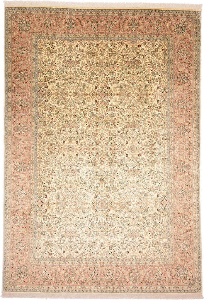 Cashmere Silk Tappeto orientale 310x220 (Indian) Annodato A Mano