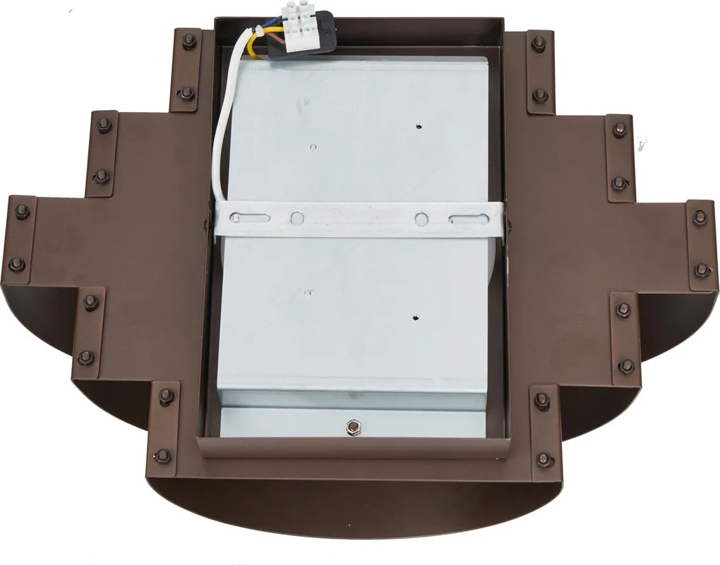 Lampada da parete moderna bronzo con LED dimmerabile a 3 livelli - Lines