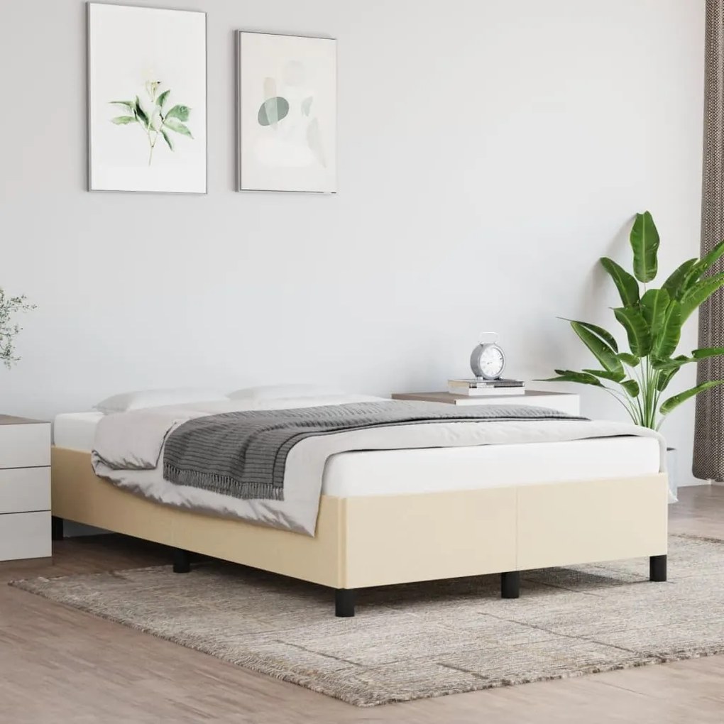 Giroletto Senza Materasso Crema 120x200 Cm Tessuto /