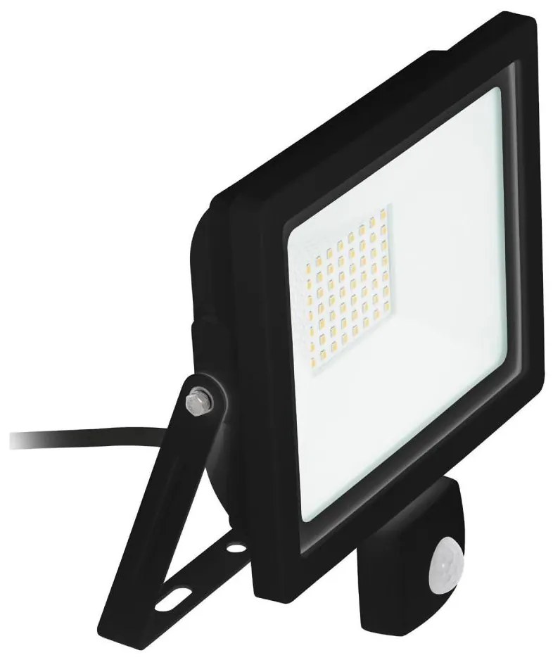 Eglo 64869 - Riflettore LED con sensore FILETTI LED/10W/230V 3000K IP44 nero