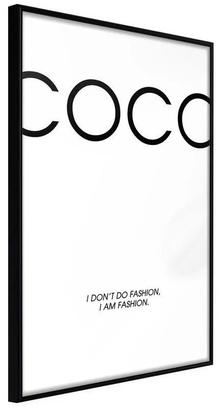 Poster  I Am Fashion  Cornice Quadri Cornice nera, Larghezza x Altezza Home decor 40x60