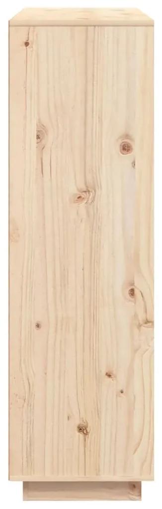 Credenza 110,5x35x117 cm in legno massello di pino
