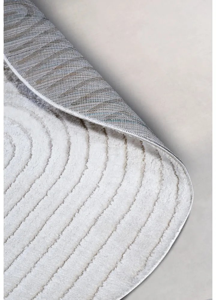 Tappeto rotondo bianco ø 160 cm Panglao New York White – Elle Decoration
