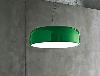 Flos Smithfield Suspension Lampada 60 cm a Sospensione e luce diretta in alluminio verde