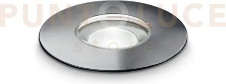 Rocket segnapassi led 3w wide 900 lm 3000 k d.9,2cm acciaio aliment...