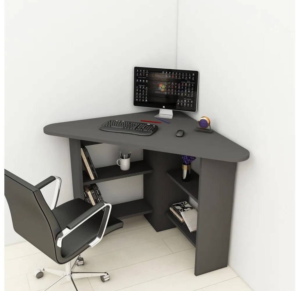 Tavolo da lavoro CORNER 73,8x80 cm antracite