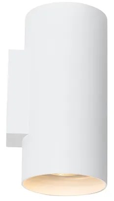 Applique da parete di design bianca rotonda - Sab