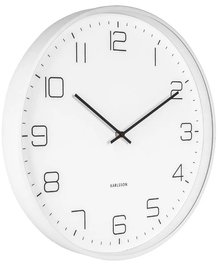 Orologio da parete bianco , ø 40 cm Lofty - Karlsson
