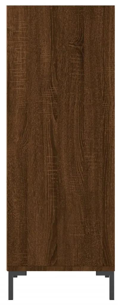 Credenza rovere marrone 34,5x32,5x90 cm in legno multistrato