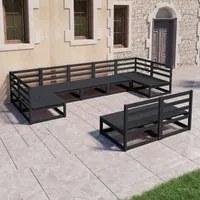 Set Divani da Giardino 9 pz in Legno Massello di Pino 3076163