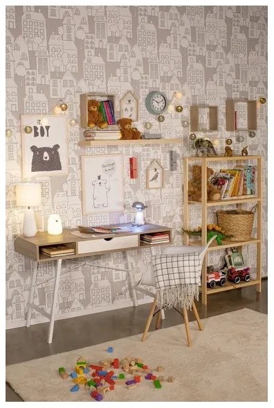 Lampada touch LED RGB per bambini BEAR LED/0,8W/5V bianca + USB