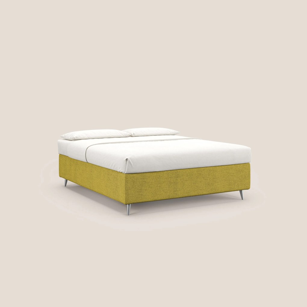 Febe sommier compatto con grande capienza del contenitore in tessuto impermeabile T03 giallo