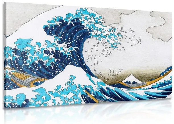 Stampa su tela – Riproduzione La grande onda di Kanagawa - Katsushika Hokusai