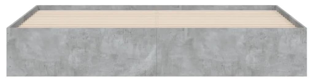Giroletto Cassetti Grigio Cemento 180x200 cm Legno Multistrato