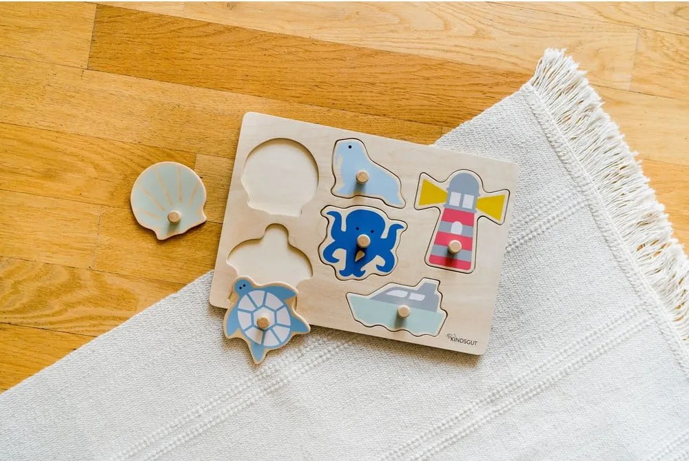 Puzzle in legno (6 pezzi) Ocean - Kindsgut