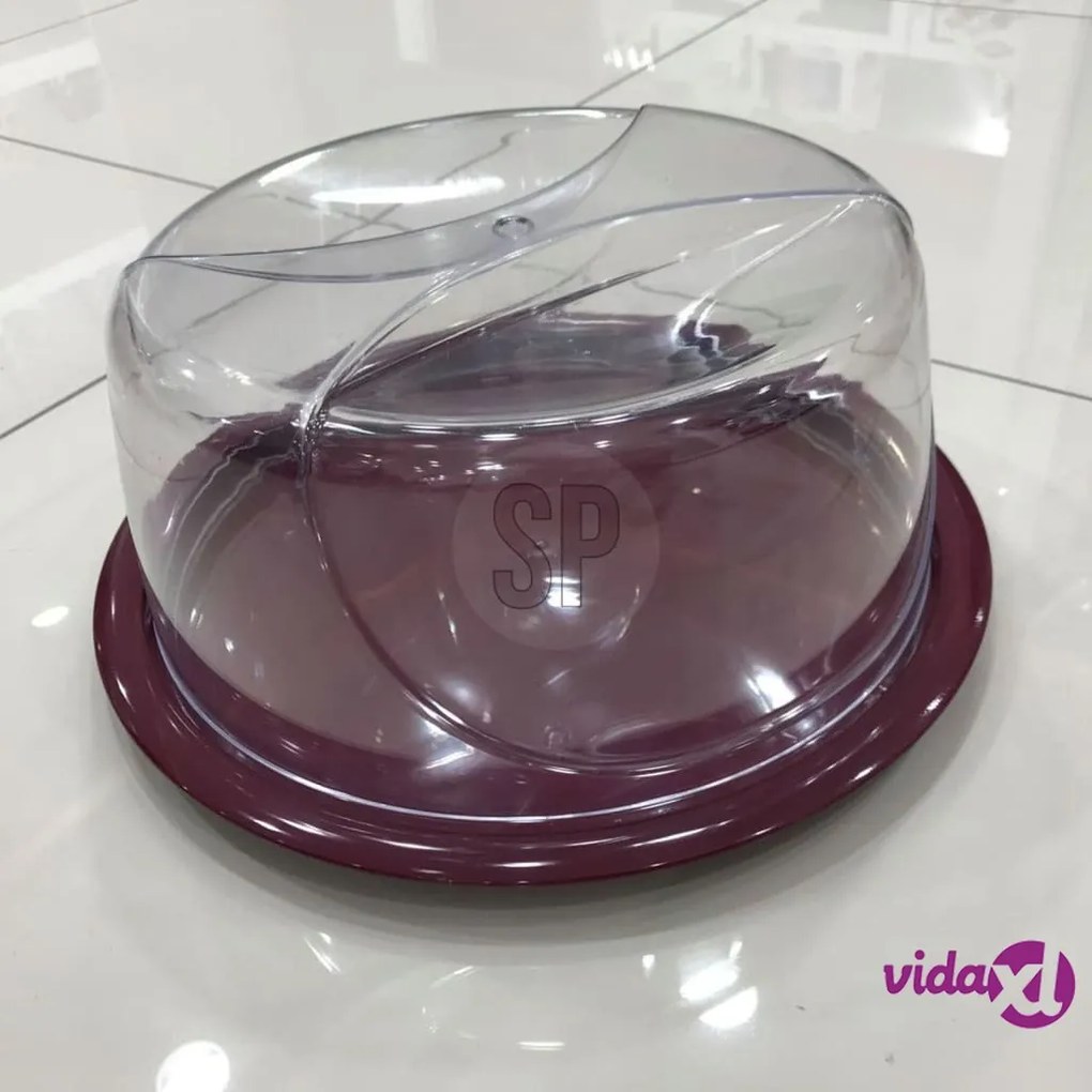 Excellent Houseware Vassoio per Torte 34 cm Trasparente