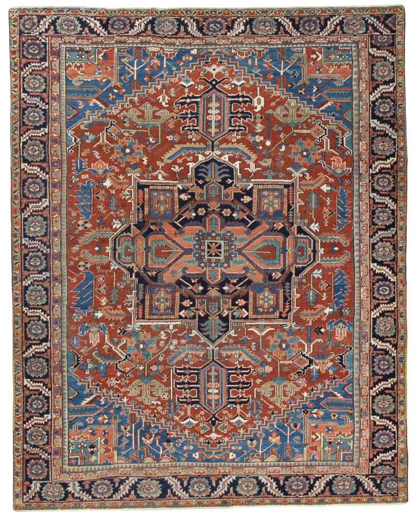 Heriz Tappeto persiano 300x380 Rosso (Iran) Annodato A Mano