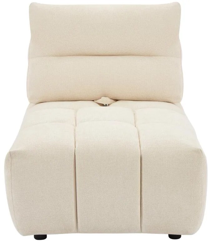 Poltrona schienale avanti-indietro in Tessuto testurizzato Beige - APOLIU