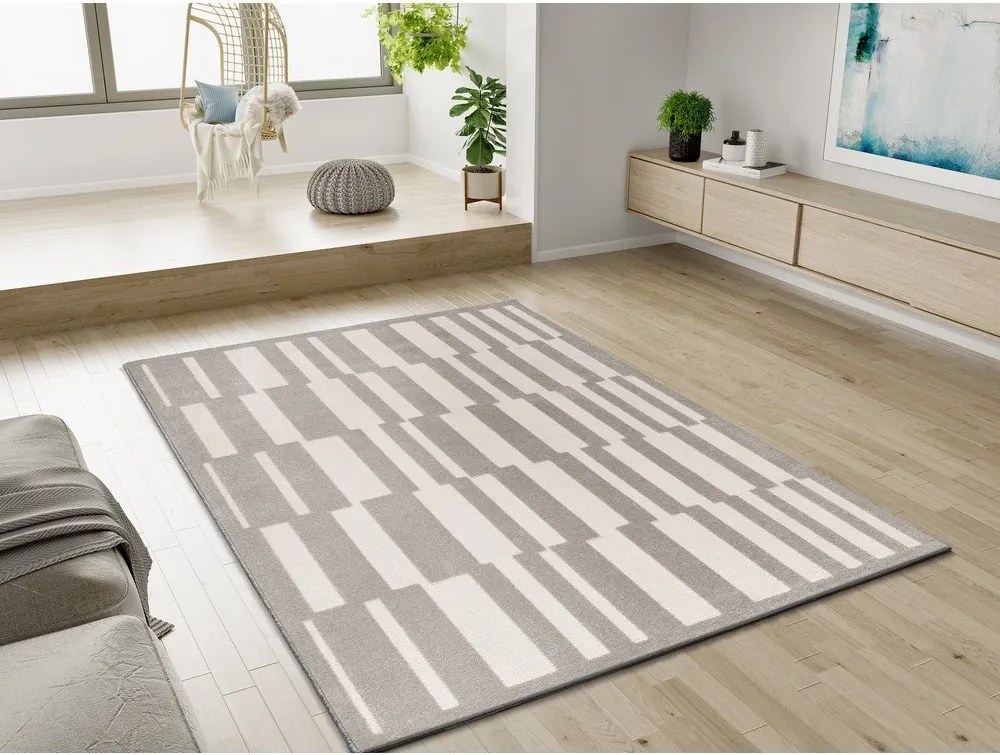 Tappeto color crema/grigio tortora 200x290 cm Baresa – Universal