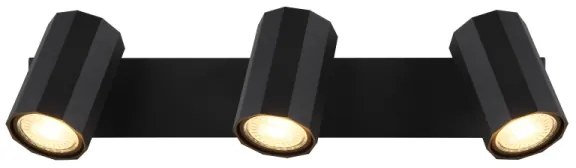 Globo 57918-3B - Faretto JAMES 3xGU10/25W/230V nero