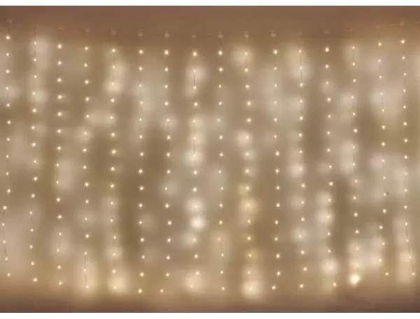 Catena di Natale LED da esterno 300xLED/8 funzioni 7,9 m IP44 bianco caldo