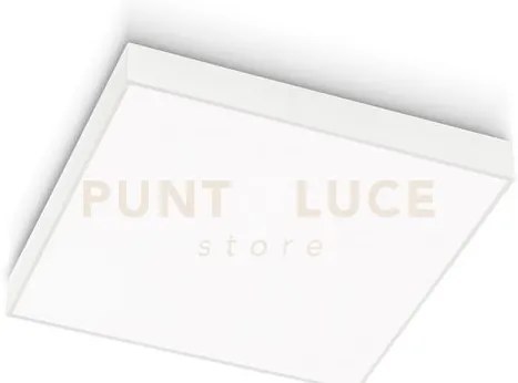 Gpl310c- plafoniera in alluminio bianca a led 3000k 3329lm 40w 40x40cm
