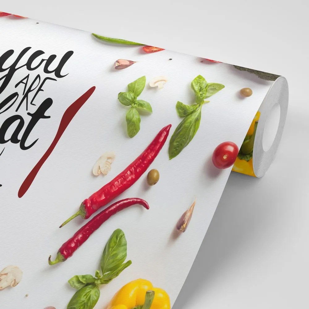 Carta da parati autoadesiva – You are what you eat