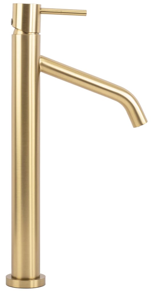 Rubinetto da lavabo Rea Level Brush Gold High