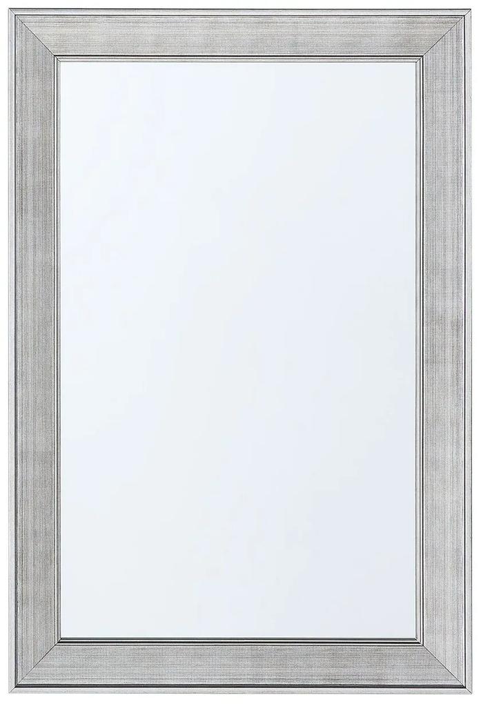 Specchio da parete in colore argento 61 x 91 cm BUBRY Beliani