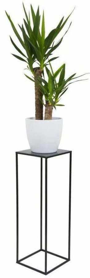 Portafiori 70x24 cm nero