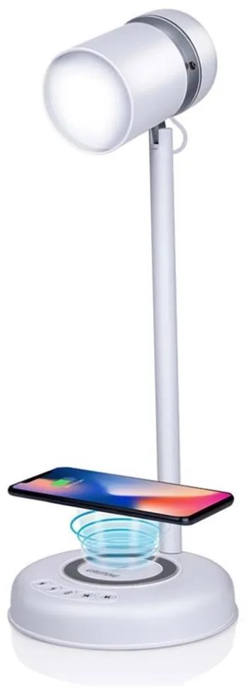 Grundig - Lampada da scrivania a LED con ricarica wireless e altoparlante 3 in 1 LED/15 W/5 V