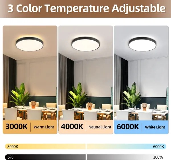 Brilagi - Lampada dimmerabile a LED GLASS POOL DOUBLE LED/60W/230V 50 cm nero + telecomando