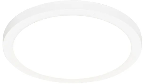 Set di 6 faretti da incasso o a plafone bianchi 30 cm con LED Dimmerabile a 3 livelli da caldo a freddo - Trans