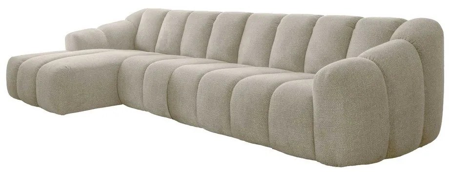 Divano angolare beige (con penisola a sinistra/con chaise lounge) Shell – Miuform