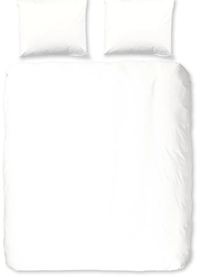 Biancheria da letto bianca in flanella per letto matrimoniale/per letto prolungato 240x220 cm – Good Morning