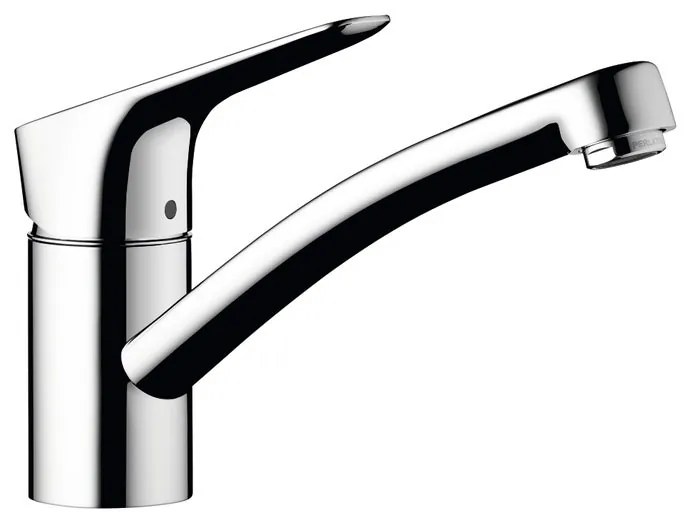 Rubinetto da cucina fisso diagonale My Cube S argento cromato lucido HANSGROHE