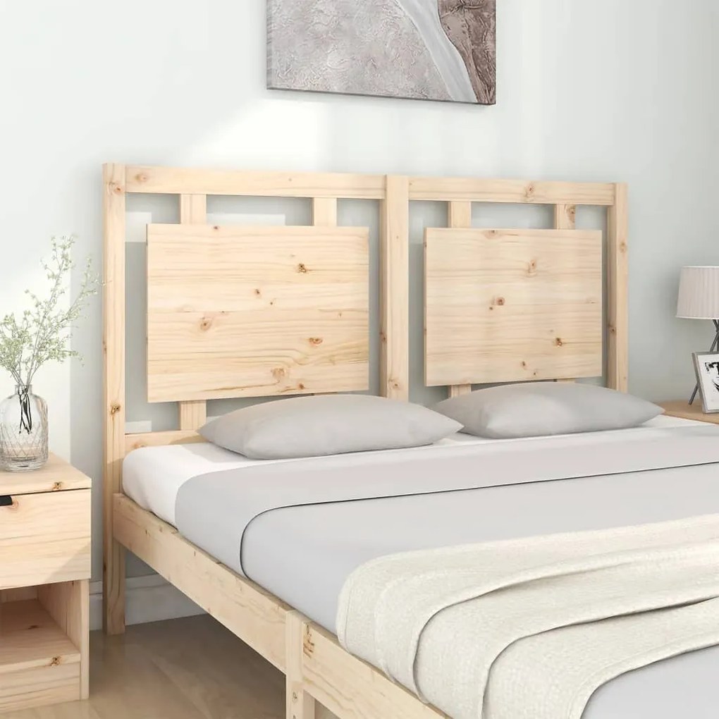 Testiera per letto 140,5x4x100 cm in legno massello di pino