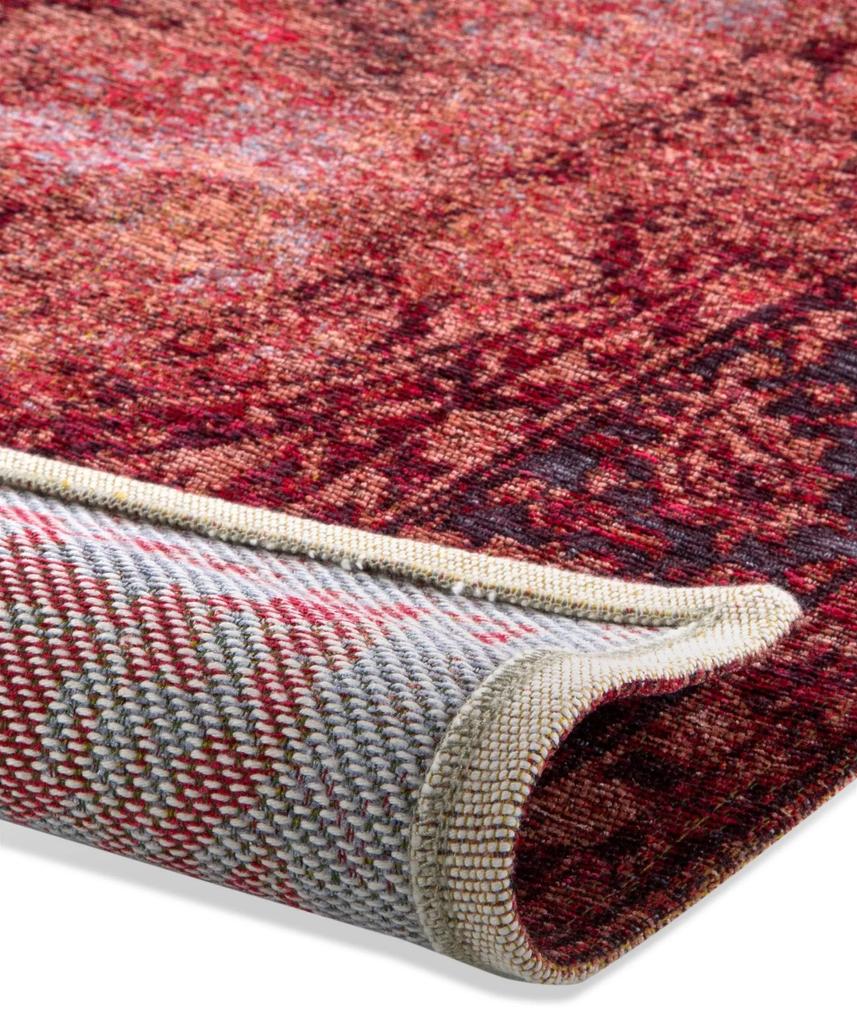 benuta Pop Tappeto a tessitura piatta Tosca Rosso 115x180 cm - Tappeto design moderno soggiorno