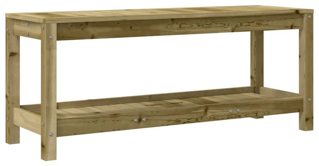 Panca da Giardino 108x35x45 cm Legno Massello Pino Impregnato