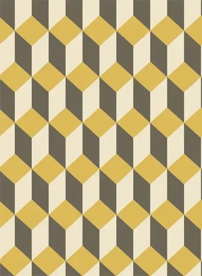 Cole & Son Carta da parati Delano - Yellow/ Black